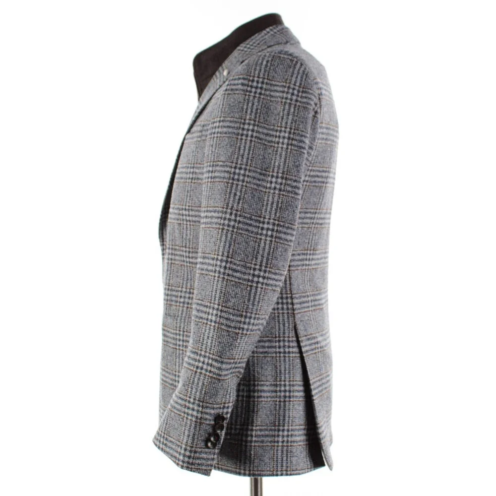 Luigi Bianchi Sartoria NWT Wool Blend Sport Coat/Jacket Size 50R (40R US) Blue